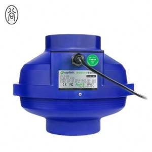 Ventiladores de conducto en línea de ventilación circular de 200mm con ventiladores centrífugos silenciosos de escape de refuerzo de calefacción/refrigeración con Control de velocidad - Product Image 4