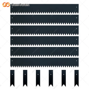 Bordure de lit de fleurs en acier galvanisé noir de forme dentelée à large application - Product Image 2