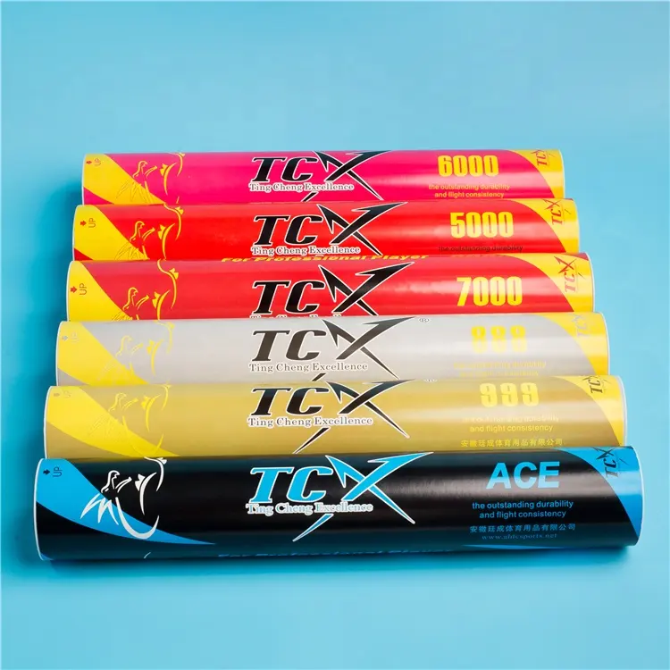 TCX Brand TCX888 Popular Sales in Europe Badminton Shuttlecock High Quality Goose Feather Good for Professional Training