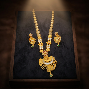 Classic <b>Gold</b> Religious <b>Jewelry</b> <b>Set</b> with Flower Design Necklace Earrings for Women's Engagement Gift Wedding Fine <b>Jewelry</b> - Product Image 4