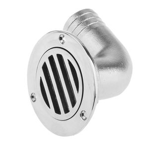 Desagüe Curvo de Acero Inoxidable de 32/38 mm con Rosca, Herraje Marino Industrial Anticorrosión, Forma Circular - Product Image 2