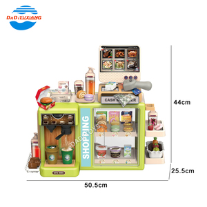 Función táctil Juego de imaginación Supermercado <span class=keywords><strong>Caja</strong></span> <span class=keywords><strong>registradora</strong></span> Juego de juguetes Máquina expendedora Juguetes Niños Máquina de café Juguete - Product Image 5
