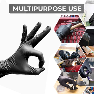 Guantes Nitrilo Disposable Nitrile Glove Black Work Examination Powder Free Disposable Nitrile Gloves - Product Image 4