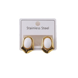 <span class=keywords><strong>Orecchini</strong></span> a Perno con Occhio di Gatto e Girasole in Acciaio Inossidabile per Donna, Placcati Sottovuoto, Gioielli di Lusso alla Moda, Regalo - Product Image 5