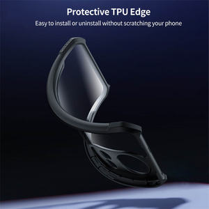 Чехол для телефона Nova 13Pro: черный бампер из ТПУ, прозрачная акриловая задняя крышка, устойчивый к царапинам и падениям, технология In-Mould - Product Image 6