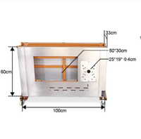 Scie à panneaux horizontale neuve pour le travail du bois avec moteur, mini scie de table invisible pour la coupe sur 4 côtés