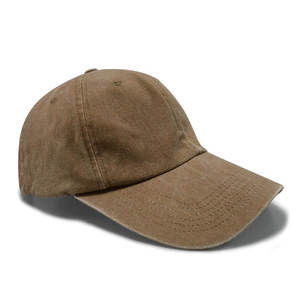 Gorra de béisbol deportiva de alta gama, personalizada, de perfil bajo, sin estructura, de algodón lavado, de 6 paneles, lisa, con cierre metálico, estilo Dad Hat. - Product Image 2