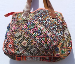Indian Traditional Rajasthani Embroidered Antique Banjara Mirror <b>Work</b> Purse Bag Ethnic Gypsy Shoulder Bag - Product Image 4