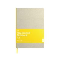 Carnet de notes personnalisable et recyclable avec couverture en papier parfumé à l'herbe et dos nu, format pochette