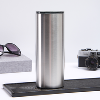 Nuevo Vaso Térmico de Acero Inoxidable Ligero de 30 oz, Doble Pared, Aislado al Vacío, Ecológico, Minimalista, Delgado, para Viajes