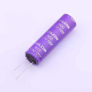 BCC2R7M127YS1860A2NP01 Supercapacitor Through hole Component (THT),P=7.5mm Capacitor 120F 20% 2.7V - Product Image 1