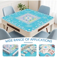 Tapis de Mahjong Moderne Automatique Antidérapant en Caoutchouc Naturel 32x32 Pouces - Base en Mousse Insonorisante Lavable et Pliable pour Mahjong Américain