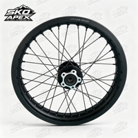 Roues Supermoto Surron LBX 17 pouces noires, ensemble pour la conduite urbaine, compatibles avec les motos électriques Talaria et 79Bike