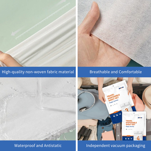 20g smms không dệt dùng một lần khách sạn giường tờ đặt gấp cá nhân sử dụng du lịch cần thiết chống tĩnh tính năng cho bệnh viện sử dụng - Product Image 2