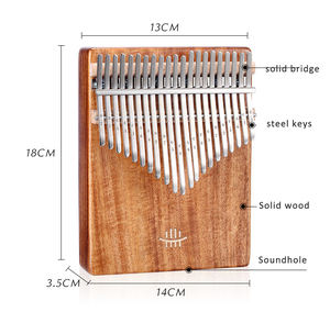 Kalimba <span class=keywords><strong>2020</strong></span>, Nuevo Diseño, Piano de Pulgar de 21 Teclas, Tambor de <span class=keywords><strong>Madera</strong></span> de Koa Sólida - Product Image 5