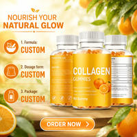 Gummies de collagène de haute qualité OEM à marque privée avec soutien antioxydant éclaircissant pour la peau pour adultes