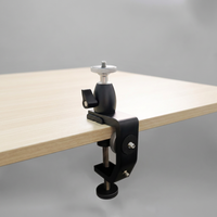 Simock Support de bureau à vis 1/4 avec rotule et pince en C pour caméra, idéal pour le vlogging, le streaming en direct, la photographie en studio et la lumière de studio - Accessoire de studio photo