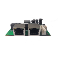 Commutateur réseau 3 ports Deux ports RJ45 10/100/1000 Mbps et un port de tête 8 broches Module de commutateur Ethernet Gigabit Module de commutateur rapide