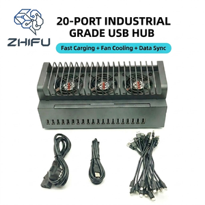 Mobile <b>Phone</b> Motherboard Farm Chassis 20 Ports USB Hub Batch <b>Control</b> Box <b>for</b> Android Facebook Social Media Automation - Product Image 1