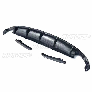 For Honda Civic 11th 2021 2022 <b>ABS</b> Carbon Bumper Rear Trunk Diffuser Bumper Lip Spoiler Body Kit - Product Image 4