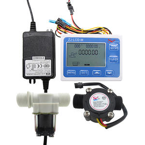 Compteur d'eau numérique électronique 4 points DN15 avec kit de capteur intelligent pour le contrôle quantitatif du débit, affichage du débit d'eau - Product Image 6