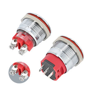 <span class=keywords><strong>สวิตช์</strong></span>ปุ่มกดโลหะกันน้ำ กระแสสูง 10A ขนาด 25 มม. แบบกดติดปล่อยดับ สำหรับเครื่องยนต์รถยนต์และอุปกรณ์เครื่องจักรกล ขายดี - Product Image 6