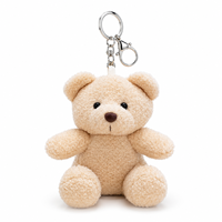 Porte-clés en peluche ours en peluche de 11 cm, mini poupée animale en peluche mignonne, breloque de sac, pendentif de sac à dos pour enfants, filles, bouquet, boîte cadeau d'anniversaire