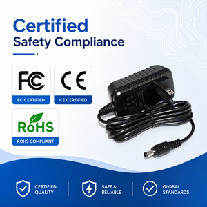 100 ~ 240V อินพุตอะแดปเตอร์แปลงไฟปลั๊กผนังของสหรัฐอเมริกา, ขั้วต่อ DC 5.5x2.1 มม. 12V 1A อะแดปเตอร์แปลงไฟ AC เป็น DC - Product Image 2