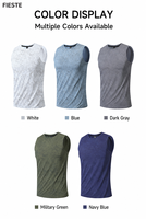 Débardeur de compression personnalisé pour homme, sans manches, séchage rapide, pour la gym et le fitness, avec logo OEM