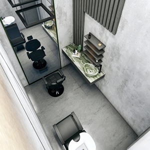 Barber Salon Shop <b>Work</b> <b>Station</b> Beauty Salon Furniture Custom Hair Salon Interior Design Full Room Customization store decoration - Product Image 3