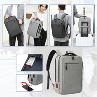 Sac à dos pour ordinateur portable de voyage 16 pouces, personnalisable avec logo, en nylon imperméable, antivol, pour affaires, bureau et étudiants – Vente chaude