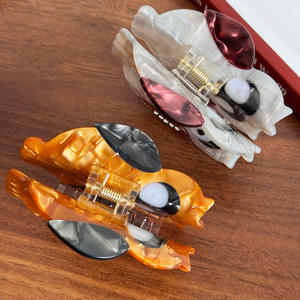 DOWELL OEM acetato gufo scolpt giunzione fermaglio capelli di alta qualità molletta per capelli animali - Product Image 4