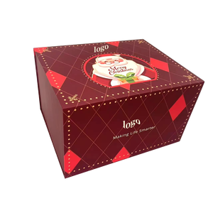 Tùy chỉnh đôi-cửa tráng giấy giáng sinh Hộp quà tặng năm mới và Tạ Ơn lưu niệm lật thiết kế cho gói quà tặng - Product Image 1