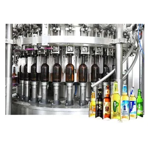 food grade glass bottled filling line beer bottling machine small