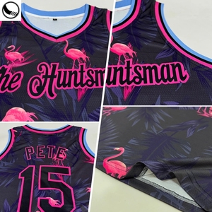 Bán Buôn Màu Đen Và Màu Đỏ Bóng Rổ Áo Sơ Mi Thiết Kế Thăng Hoa Có Thể Đảo Ngược Tùy Chỉnh Riêng Tôi Bóng Rổ Jersey - Product Image 6