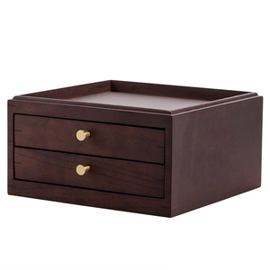 Walnut Wood Pu'er Tea Cake <b>Box</b> Rectangular Multi Layer <b>Drawer</b> <b>Storage</b> <b>Box</b> For Tea Ceremony Accessories - Product Image 5