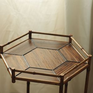 Important Item: Meilu Bamboo Liufu <b>Tea</b> Stand, Craftsman's Bamboo <b>Tea</b> <b>Set</b> Storage Rack, <b>Tea</b> Cup Storage Cabinet, <b>Tea</b> Ceremony - Product Image 4