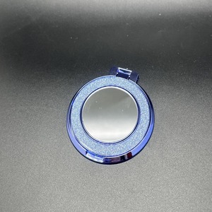 Compact <b>Mirror</b> Round <b>Plastic</b> Pocket Makeup <b>Mirror</b> With Glitter Frame Multiple Colors For Travel And Daily Use - Product Image 2