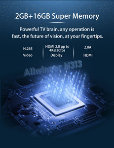 TV Box Android 13 de Bajo Precio, Chip Allwinner H313, Quad Core MX10-F1, 2G RAM, 16G ROM, WiFi Dual, Set Top Box - Product Image 5