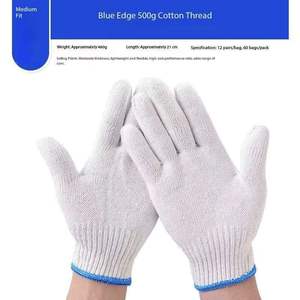 قفازات عمل قطنية قابلة للتخصيص، قفازات واقية 100% قطن للاستخدام في البناء والمصانع والمزارع - Product Image 6