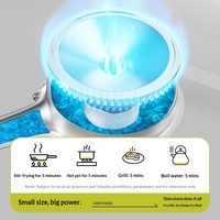 Mini réchaud à gaz butane portable pour pique-nique en plein air avec pare-vent et boîte de rangement pour usage domestique