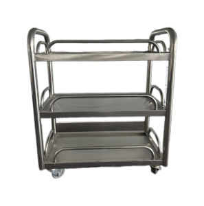 รถเข็นสแตนเลสสตีล Victory SS รถเข็นสามชั้นรถเข็นรับประทานอาหารรถ INOX ห้องครัวโรงแรมร้านอาหารอุปกรณ์ร้านอาหาร - Product Image 3