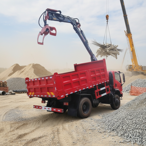 Camion-grue multifonctionnel autoportant pour machines de construction avec grue de 15 tonnes et mini-dumper - Product Image 1