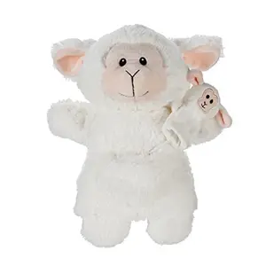 Z483 симпатичный стиль овечья плюшевая ручная марионетка с детской сказкой игрушки творческая игра животных Кукла Плюшевая овца