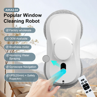 Robot Pembersih Kaca Tanpa Sentuhan Tangan Menghemat Waktu untuk Kehidupan/Hal Tertentu Sehari-hari, Pembersihan Otomatis Cepat & Deteksi Tepi untuk Gedung Pencakar Langit & Interior Rumah