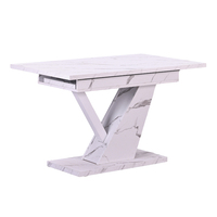 Échantillon Gratuit - Table à Manger Moderne Rectangulaire de Luxe pour Salon, Design Extensible en MDF, 6 Places, 4 Places, Meubles Chinois
