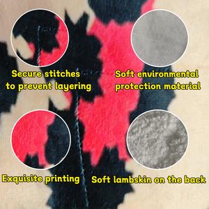 Cao cấp tùy chỉnh Món Quà Giáng sinh hai mặt chăn flannel in phía trước + sang trọng Sherpa trở lại thoải mái đêm cuộc sống chăn - Product Image 3