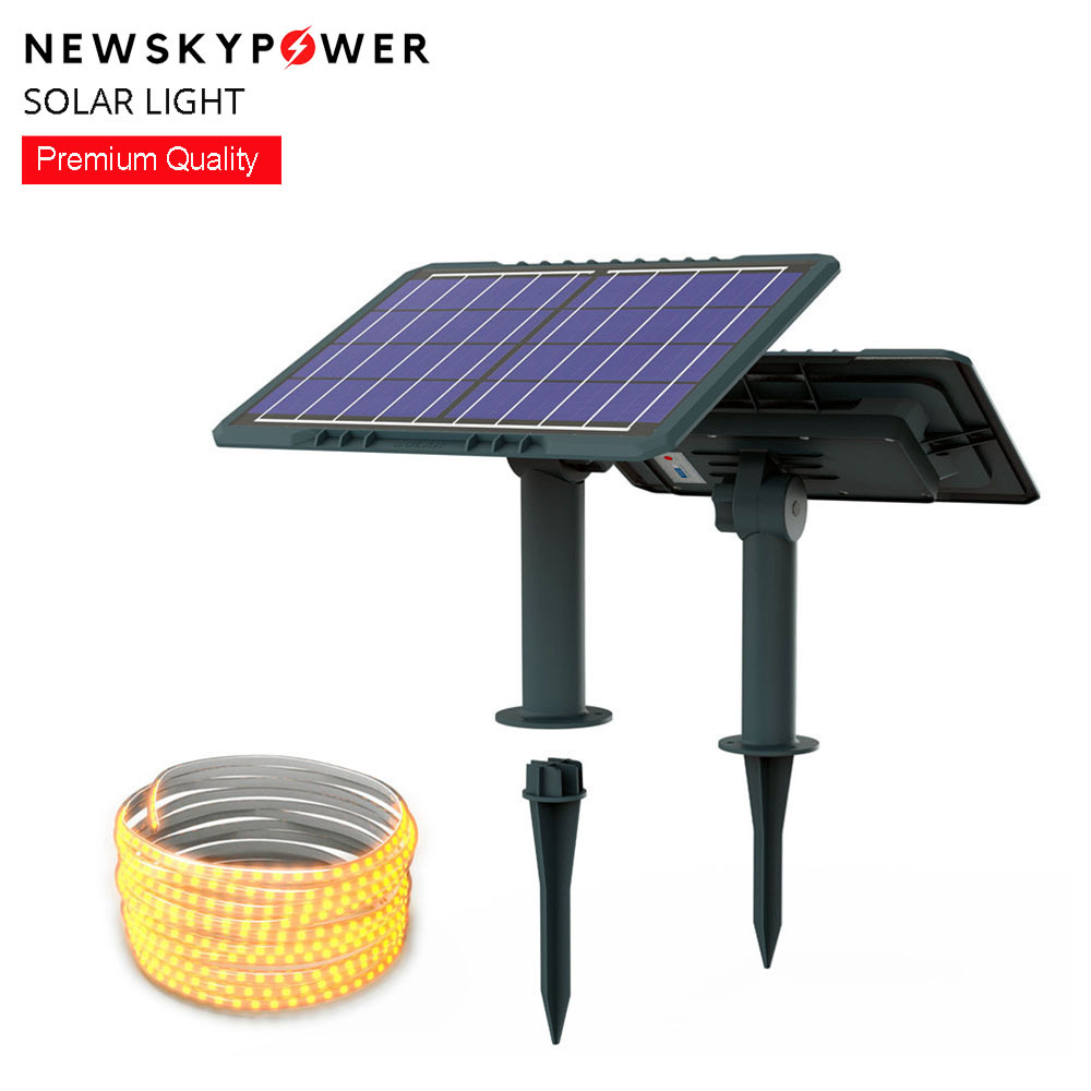 Solar LED Strip 5M Holiday Decoration Celebration Remote Controller Flexible Outdoor Waterproof Solar Powered LED Strip Lights · image 3