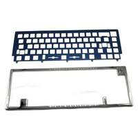 Caja de teclado de aleación de aluminio anodizado de metal personalizado de fábrica, placa de mecanizado CNC, Teclado mecánico