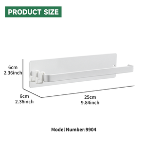 Étagères murales en acier au carbone sur mesure pour réfrigérateur, 2 supports spirales, 8 crochets, étagère à épices magnétique pour réfrigérateur, pour salon - Product Image 4